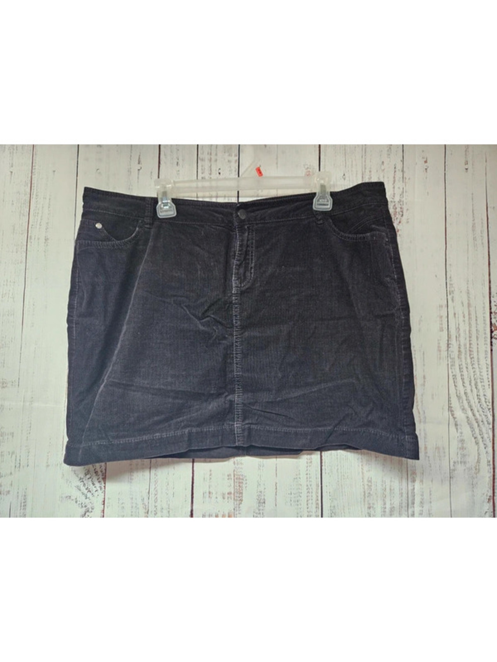 M&S Indigo Collection Corduroy Mini Skirt Women's Size UK 18